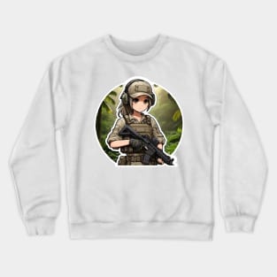 Tactical Girl Crewneck Sweatshirt